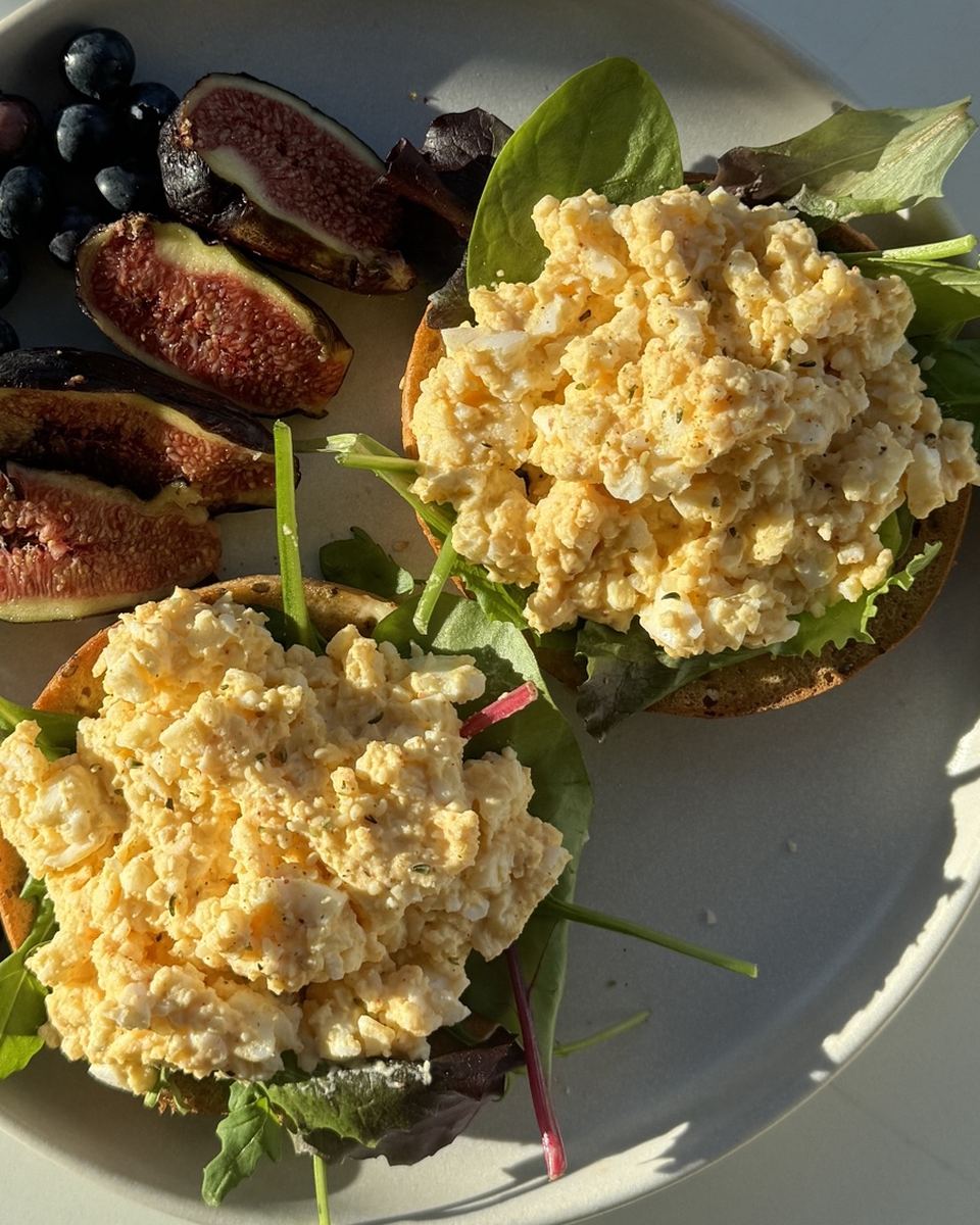 Protein egg bagel